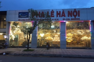 Show rom đèn trang trí Pha lê Hà Nội ở TPHCM.
